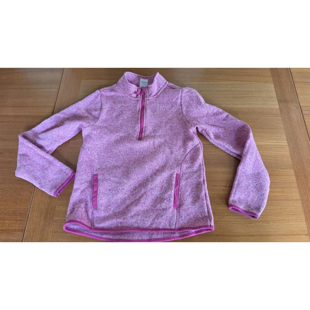 Athletic Works Girl's Pink Half Zipper Pullover Size XL/XG (14-16) READ Descript